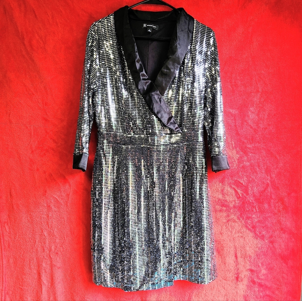 INC Mirror Ball Blazer Mini Dress